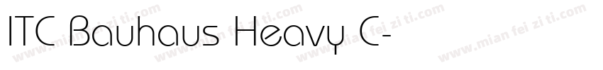 ITC Bauhaus Heavy C字体转换